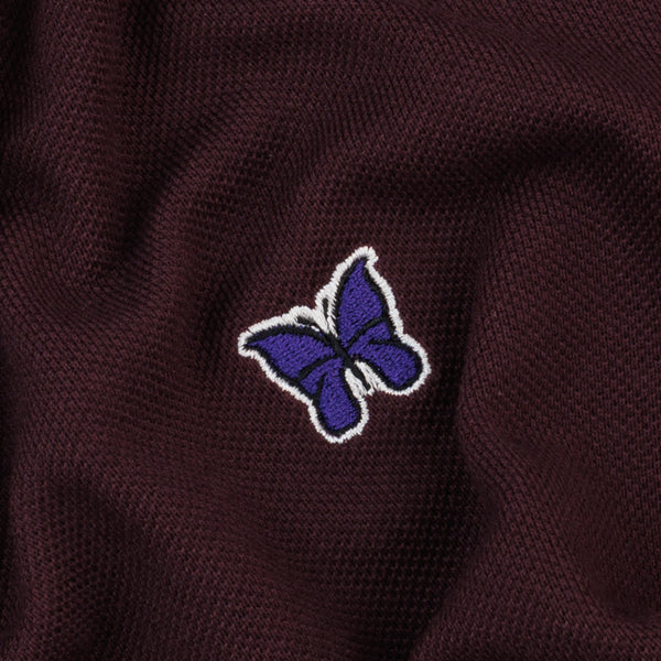 Needles Regular Collar Long Sleeve Polo - Purple