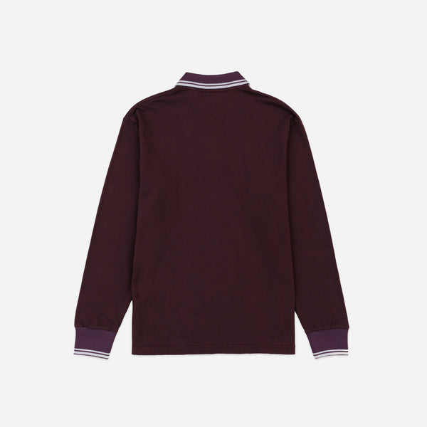 Needles Regular Collar Long Sleeve Polo - Purple