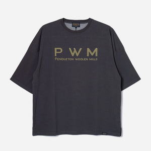 Pendleton - GARMENT DYE FOOTBALL T-SHIRT - SLATE GREY -  - Main Front View