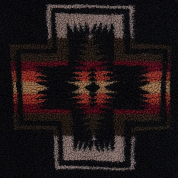 SHERPA BOA FLEECE VEST - BLACK