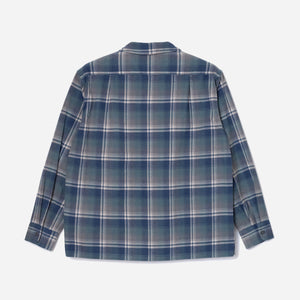 Pendleton - OPEN COLLAR PLAID SHIRT - DUSTY BLUE -  - Alternative View 1