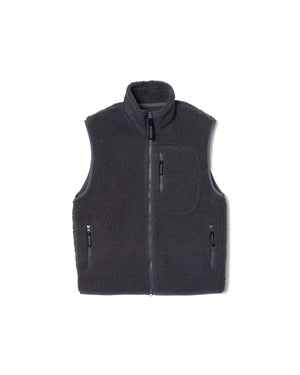 Pendleton - SHERPA BOA FLEECE VEST - SLATE GREY -  - Main Front View