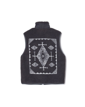 Pendleton - SHERPA BOA FLEECE VEST - SLATE GREY -  - Alternative View 1