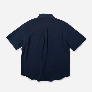 Frizmworks - OG DOBBY WEAVE SEERSUCKER HALF SHIRT - NAVY -  - Alternative View 1