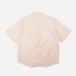 Frizmworks - OG STRIPE SEERSUCKER HALF SHIRT - ORANGE -  - Alternative View 1