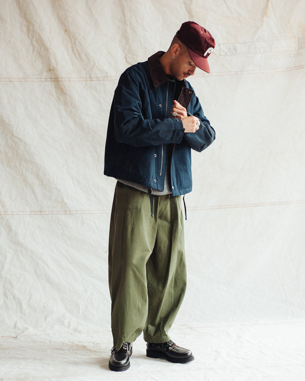 METAL HOOK LEATHER BOAT SHOE - BLACK