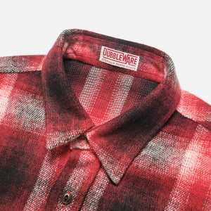 Dubbleware - Made in Italy Milton Flannel Shirt - Red -  - Alternative View 1
