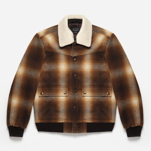 Pendleton - Jacksonville Coat -  Brown / Gold Ombre -  - Main Front View