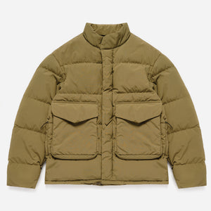 Snow Peak - RECYCLED DOWN JACKET - OLIVE -  - Main Front View
