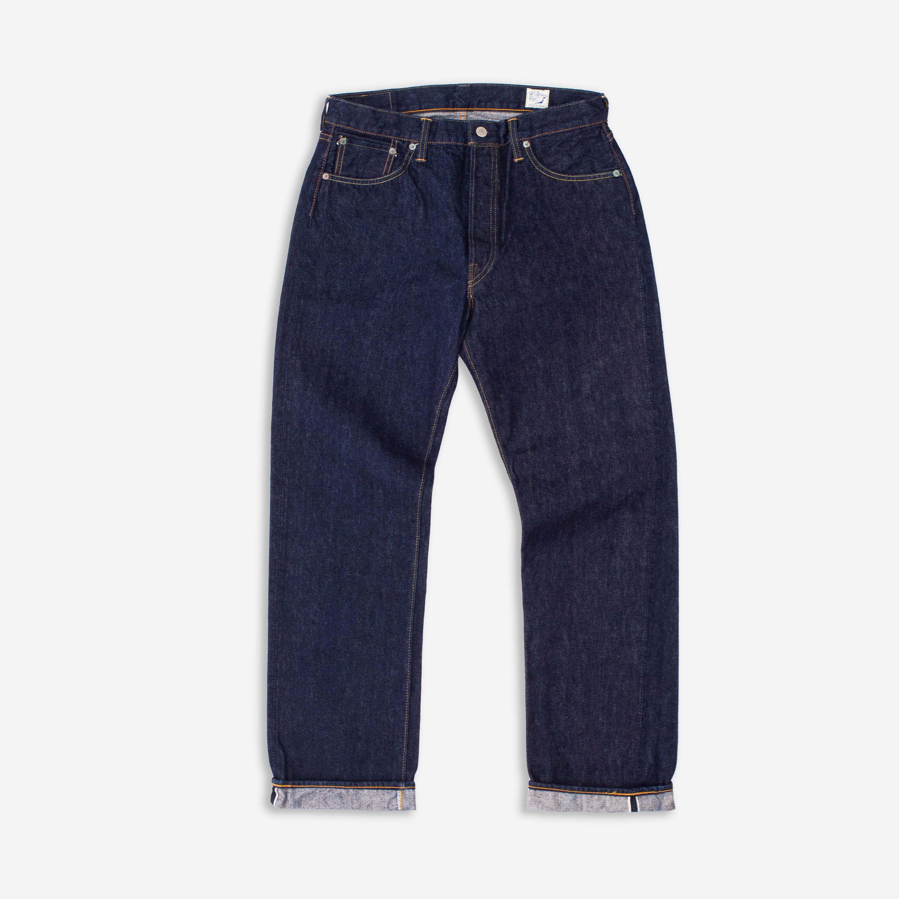 Orslow 105 STANDARD DENIM JEANS - INDIGO ONE WASH - The Great Divide