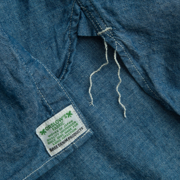 VINTAGE CHAMBRAY WORK SHIRT - INDIGO BLUE