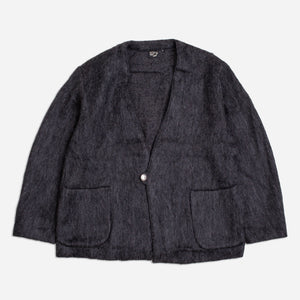 Orslow - MOHAIR CONCHO CARDIGAN - CHARCOAL -  - Main Front View