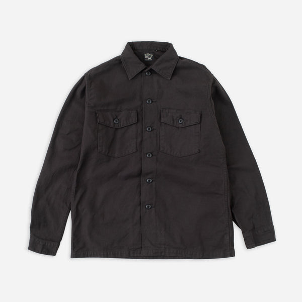 US. ARMY FATIGUE SHIRT - BLACK