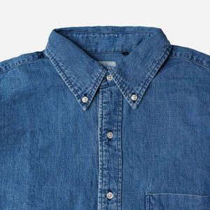 Orslow - Orslow Standard Button Down Shirt - Denim Used -  - Alternative View 1