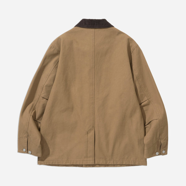 OXFORD COVERALL CHORE JACKET - BROWN