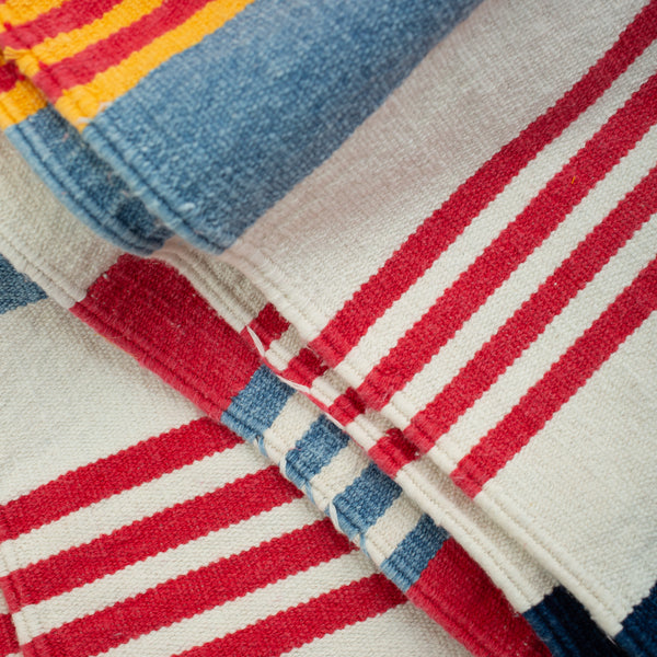 STRIPED BEACH MATT - RED/MULTI