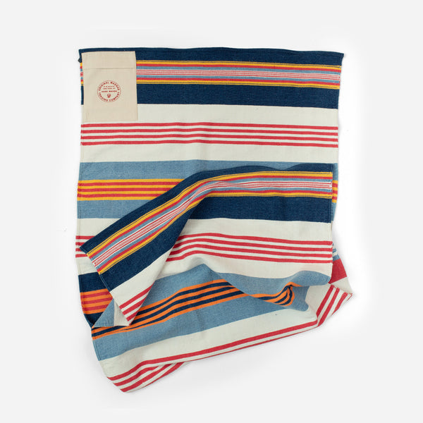 STRIPED BEACH MATT - RED/MULTI