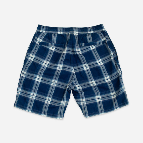 LAX CHECK MADRAS SHORTS - NAVY/WHITE
