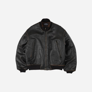 Frizmworks - Frizmworks Patina Cowhide Tanker Jacket - Washed Brown -  - Main Front View
