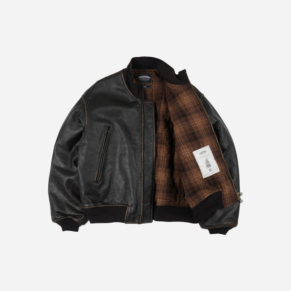 Frizmworks Patina Cowhide Tanker Jacket - Washed Brown
