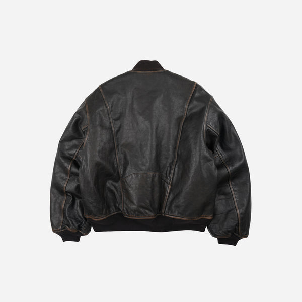 Frizmworks Patina Cowhide Tanker Jacket - Washed Brown