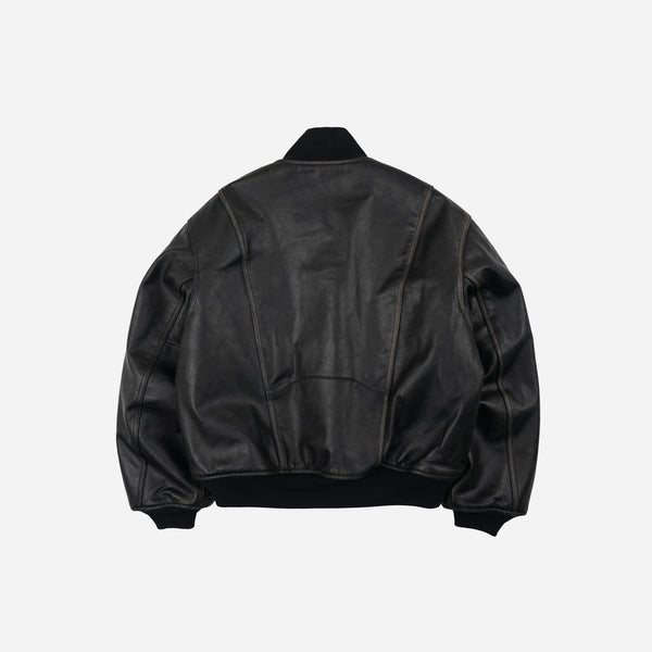 Frizmworks Patina Cowhide Tanker Jacket - Washed Black