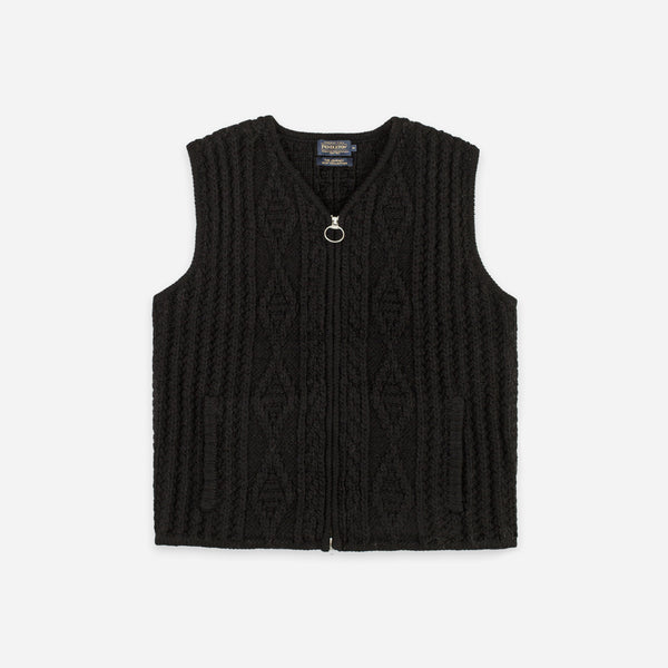 Pendleton Hoop Zip Vest - Black