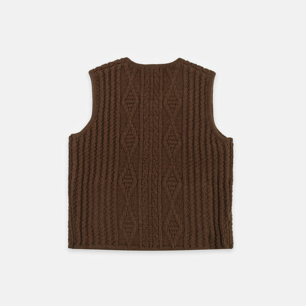 Pendleton Hoop Zip Vest - Brown
