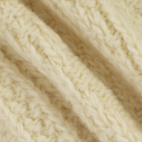 Pendleton Hoop Zip Cardigan - Cream