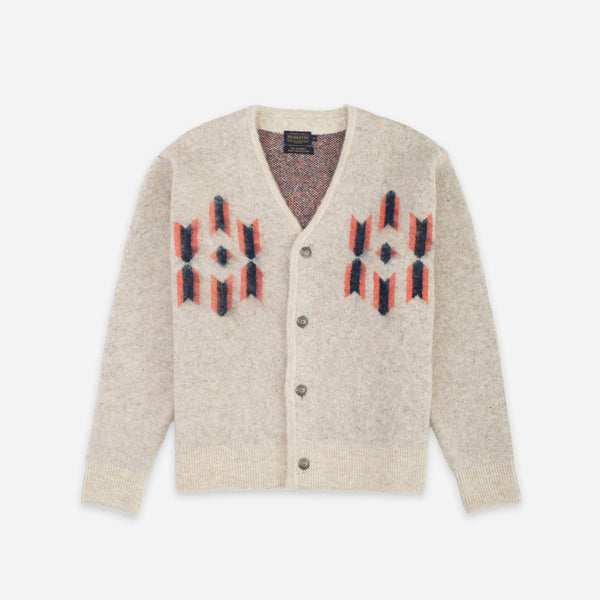 Pendleton Mohair Cardigan - Four Corners Ecru