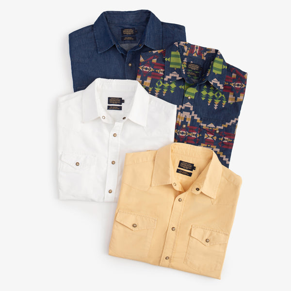 Pendleton Chandler Western Shirt - White