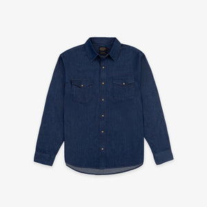 Pendleton - Pendleton Chandler Western Shirt - Indigo -  - Main Front View