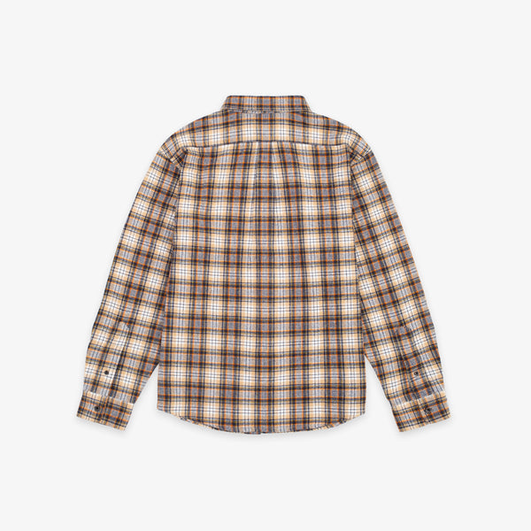 Button Down Shirt - Brown Shadow Check