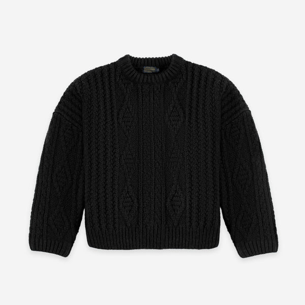 Pendleton Cable Knit Sweater - Black
