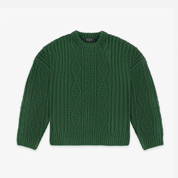 Pendleton Cable Knit Sweater - Pine Green