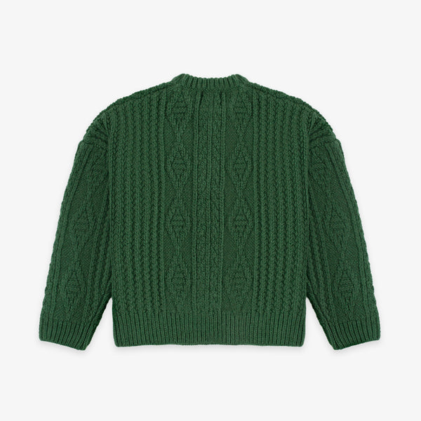 Pendleton Cable Knit Sweater - Pine Green