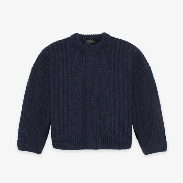Pendleton Cable Knit Sweater - Navy
