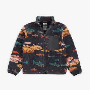 Pendleton - Pendleton Jacquard Sherpa Fleece - Salmon Falls Scenic -  - Main Front View