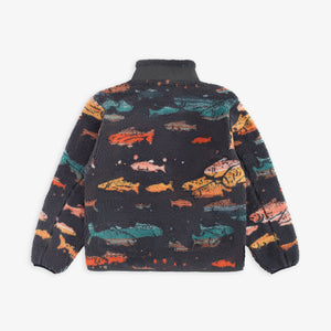 Pendleton - Pendleton Jacquard Sherpa Fleece - Salmon Falls Scenic -  - Alternative View 1