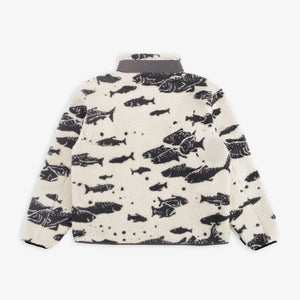 Pendleton - Pendleton Jacquard Sherpa Fleece - Salmon Falls White -  - Alternative View 1