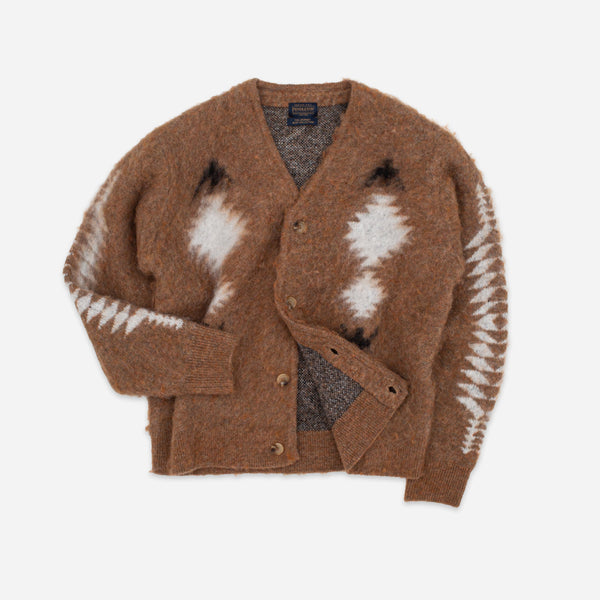 MOHAIR RELAXED SHAGGY CARDIGAN - SPIDER ROCK