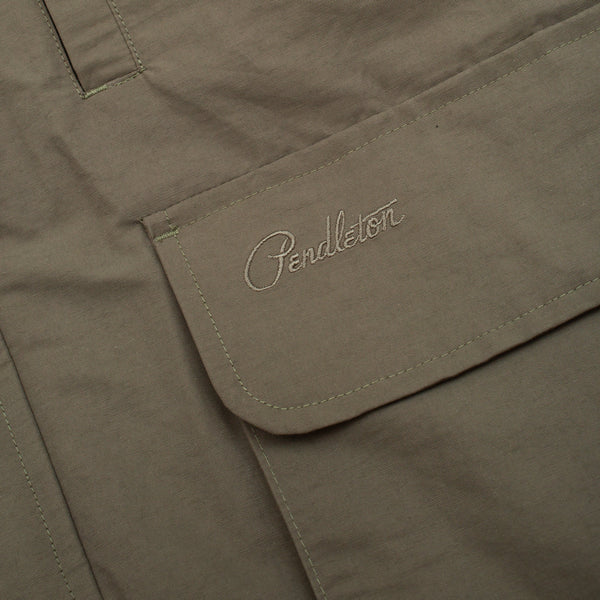 FLAT FACE DOWN VEST - BROWN