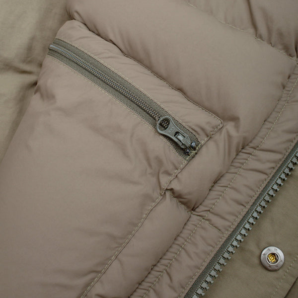 FLAT FACE DOWN VEST - BROWN