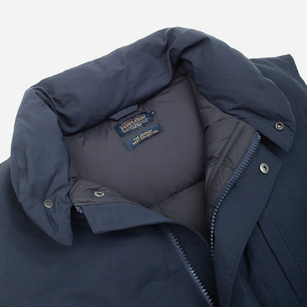 FLAT FACE DOWN VEST - NAVY