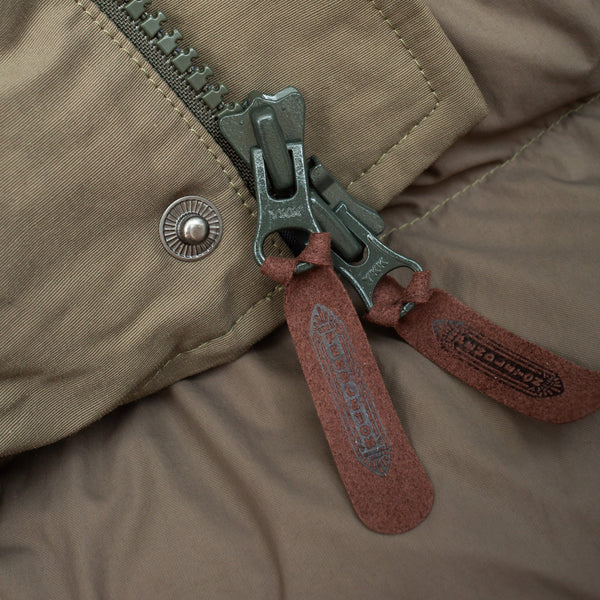 FLAT FACE DOWN VEST - BROWN