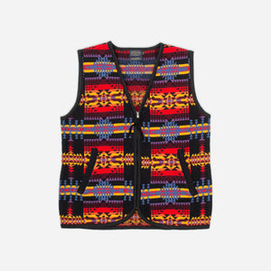 Pendleton - JACQUARD VINTAGE VEST - BLACK/MULTI -  - Main Front View