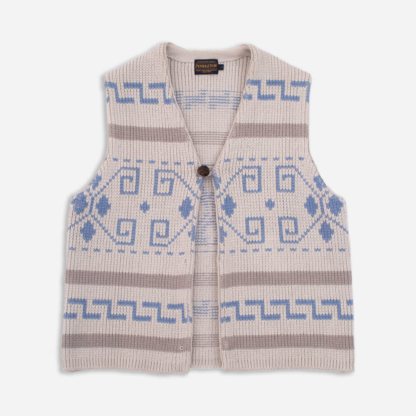 WESTERLEY KNITTED VEST - LIGHT GREY