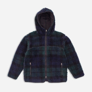 Pendleton - BOA SHERPA FLEECE HOODIE - GREEN / BLACK -  - Main Front View