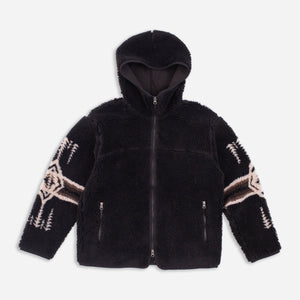 Pendleton - BOA SHERPA FLEECE HOODIE - BLACK HARDING -  - Main Front View