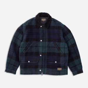 Pendleton - BRUSHED HUNTING JACKET - GREEN / BLACK -  - Main Front View